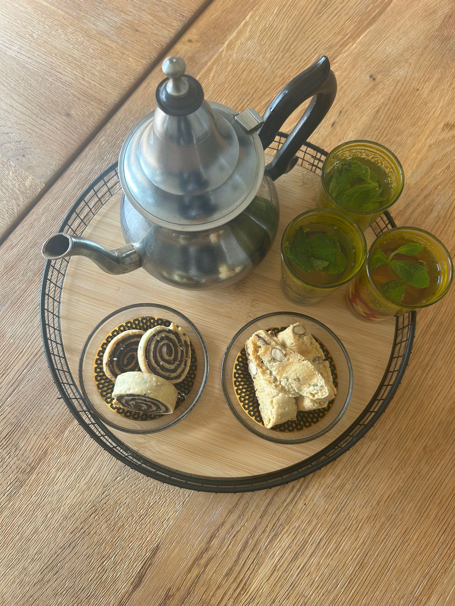 Mint Tea and Artisan Biscotti